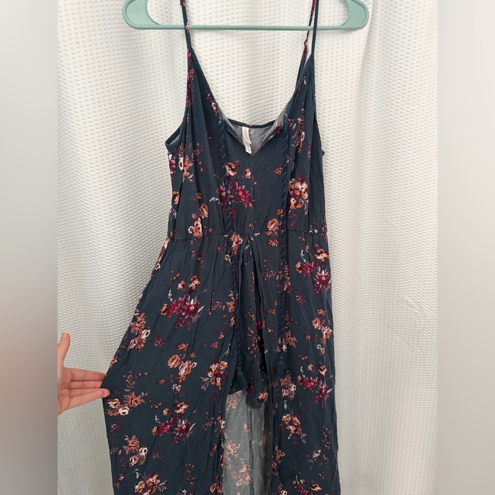 Xhilaration Navy Floral Romper